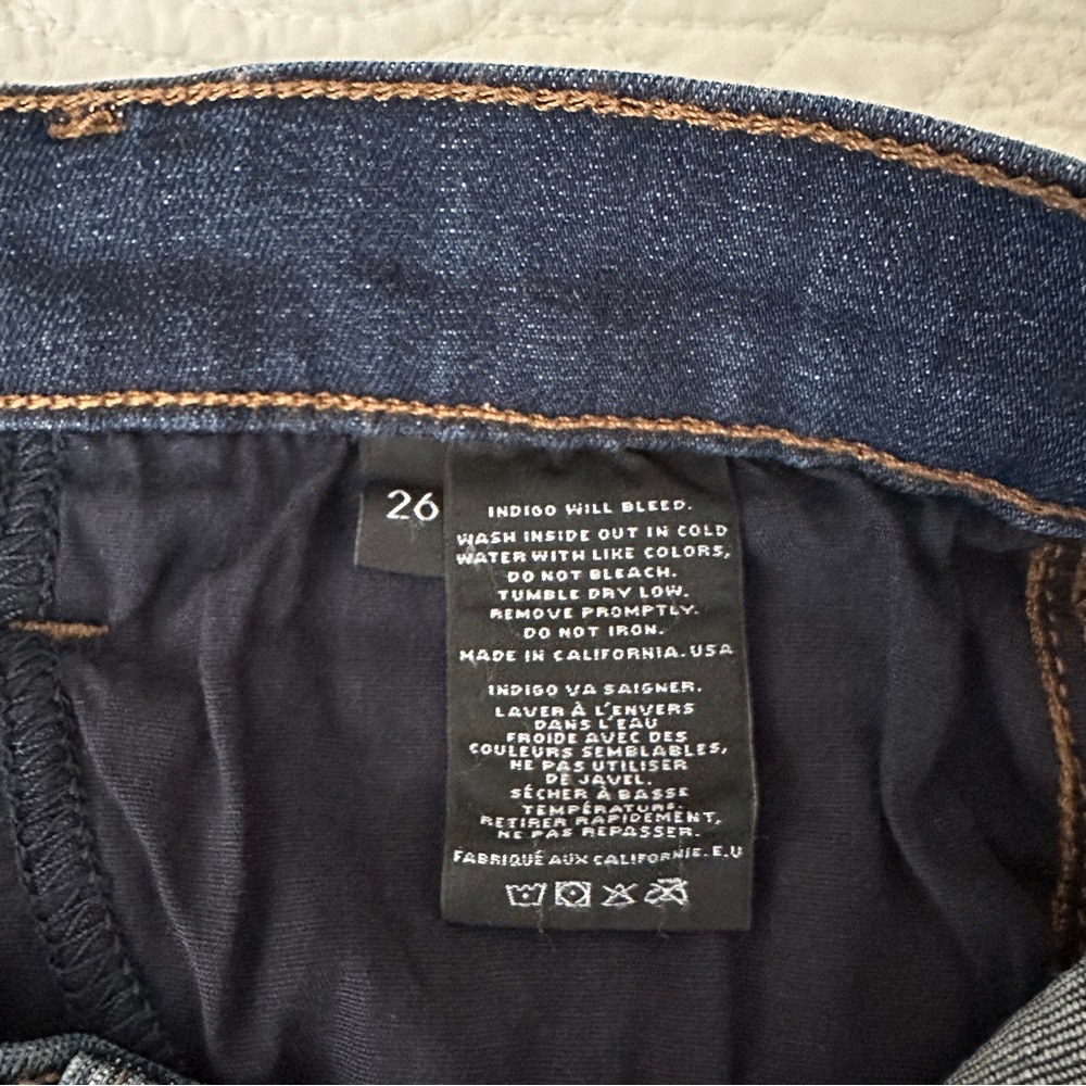 J Brand for Theory Rail Low Rise Skinny Jeans Denim Women’s 26 - Picture 7 of 11